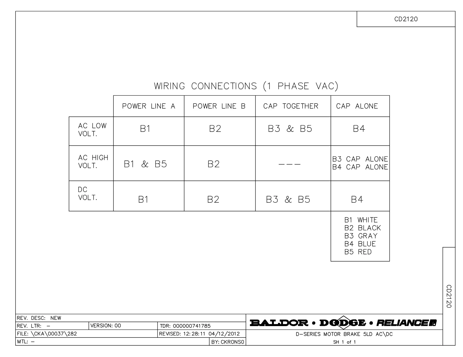 Baldor 031133