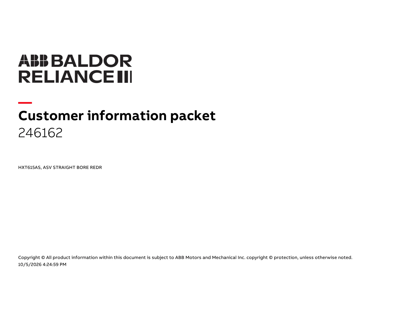 Baldor 246162