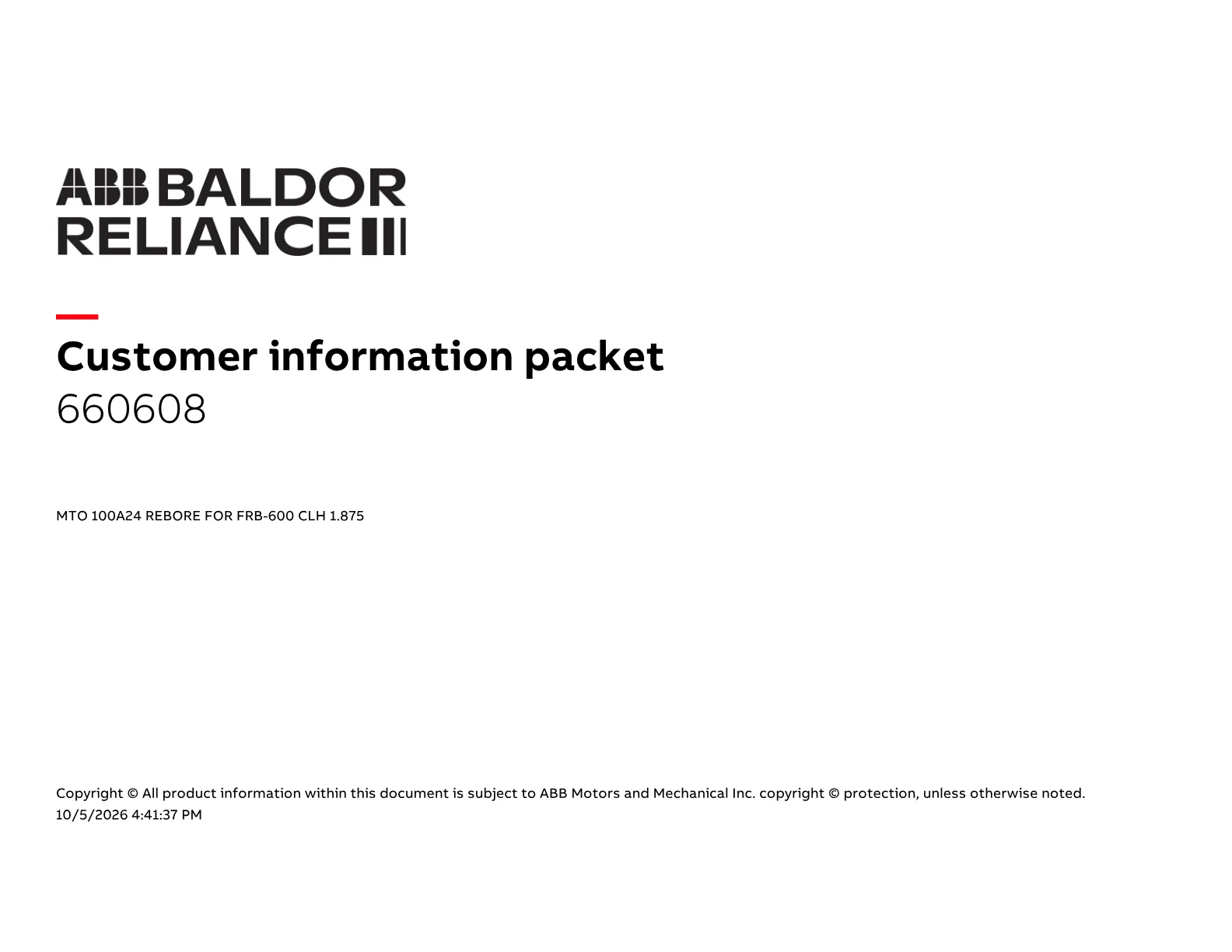 Baldor 660608