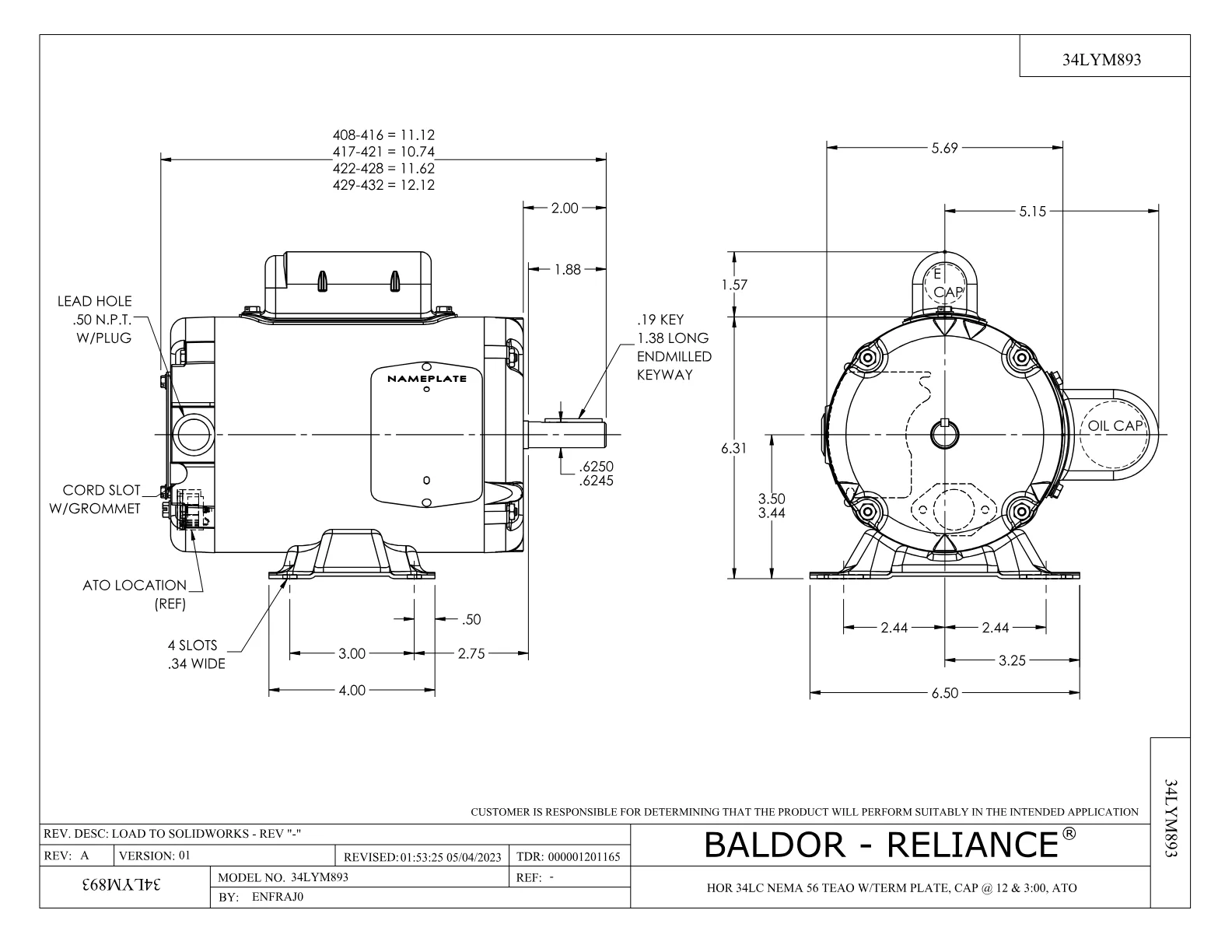 Baldor AFL3504A