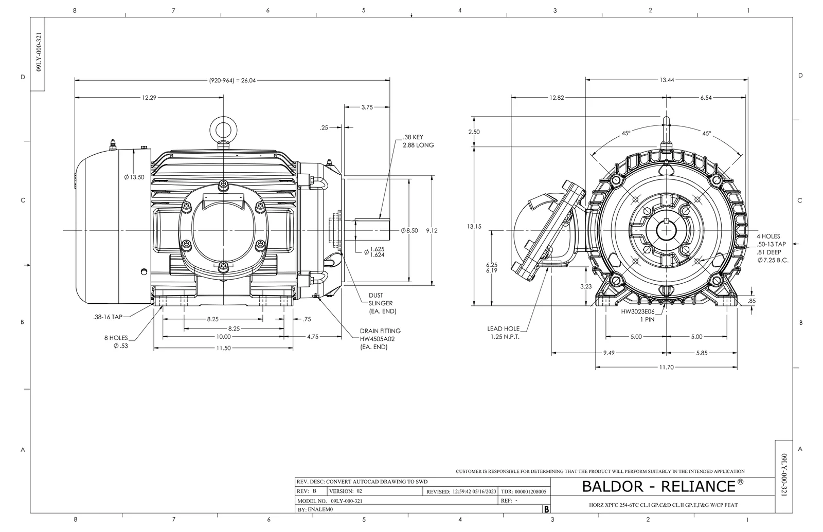 Baldor CCPX251546T