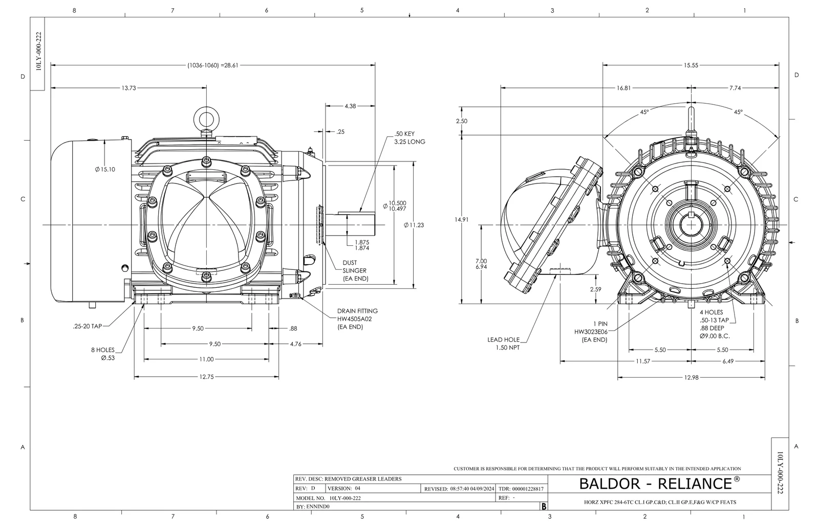 Baldor CCPX282546T