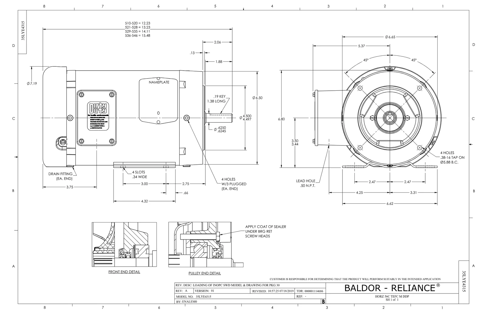 Baldor CEDM3545