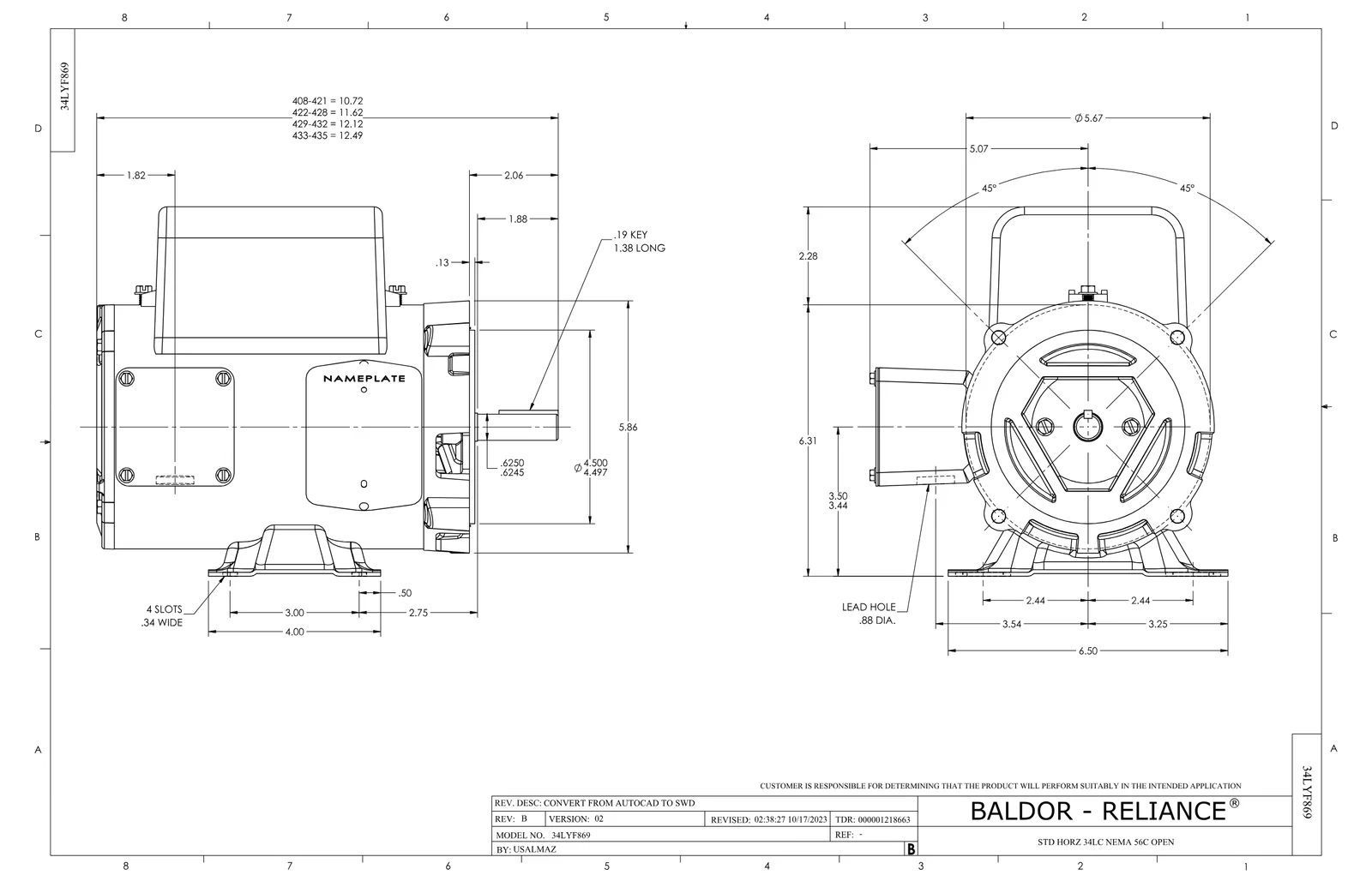Baldor CEL11301