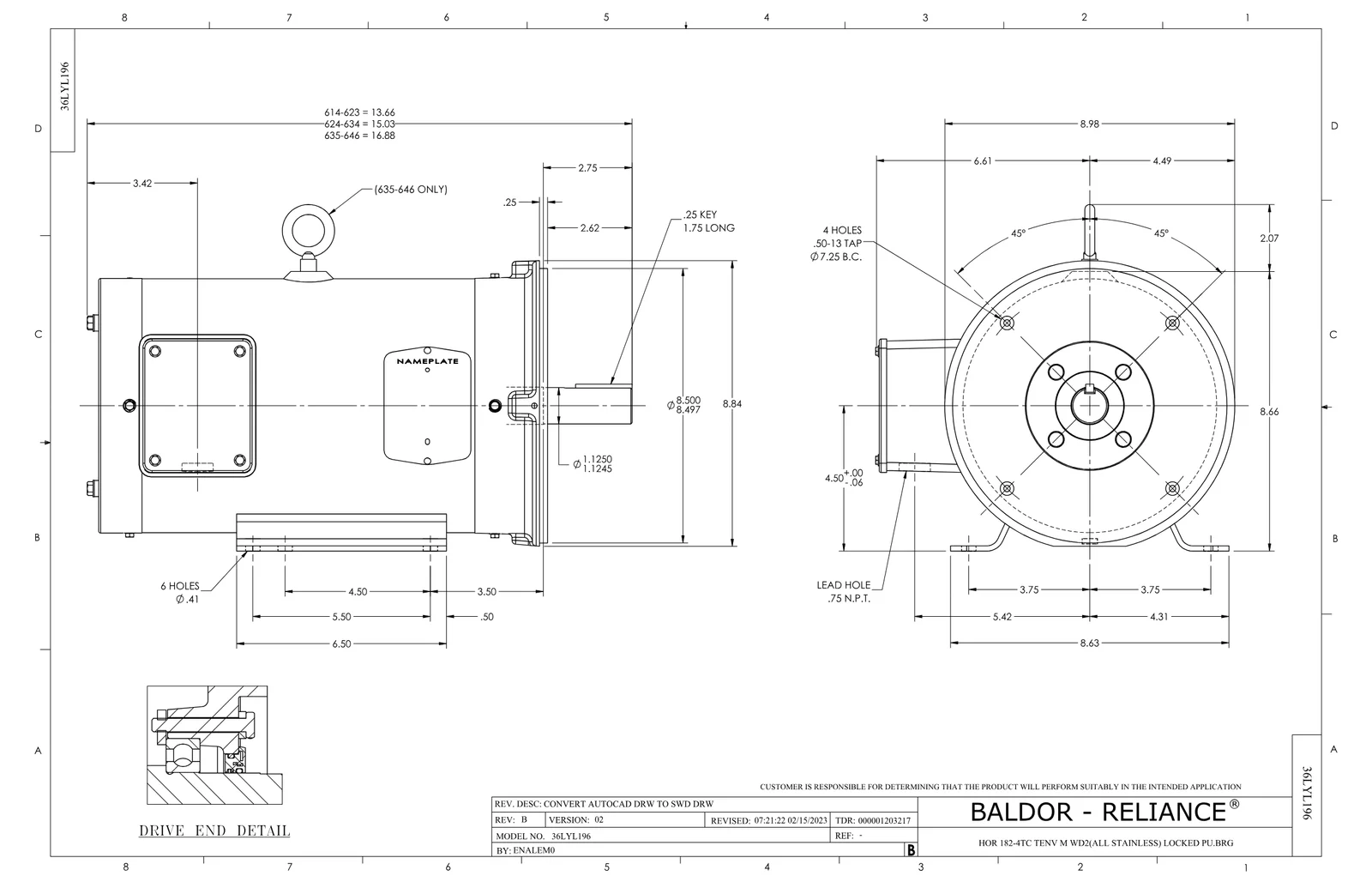 Baldor CESSWDNM3611T-5