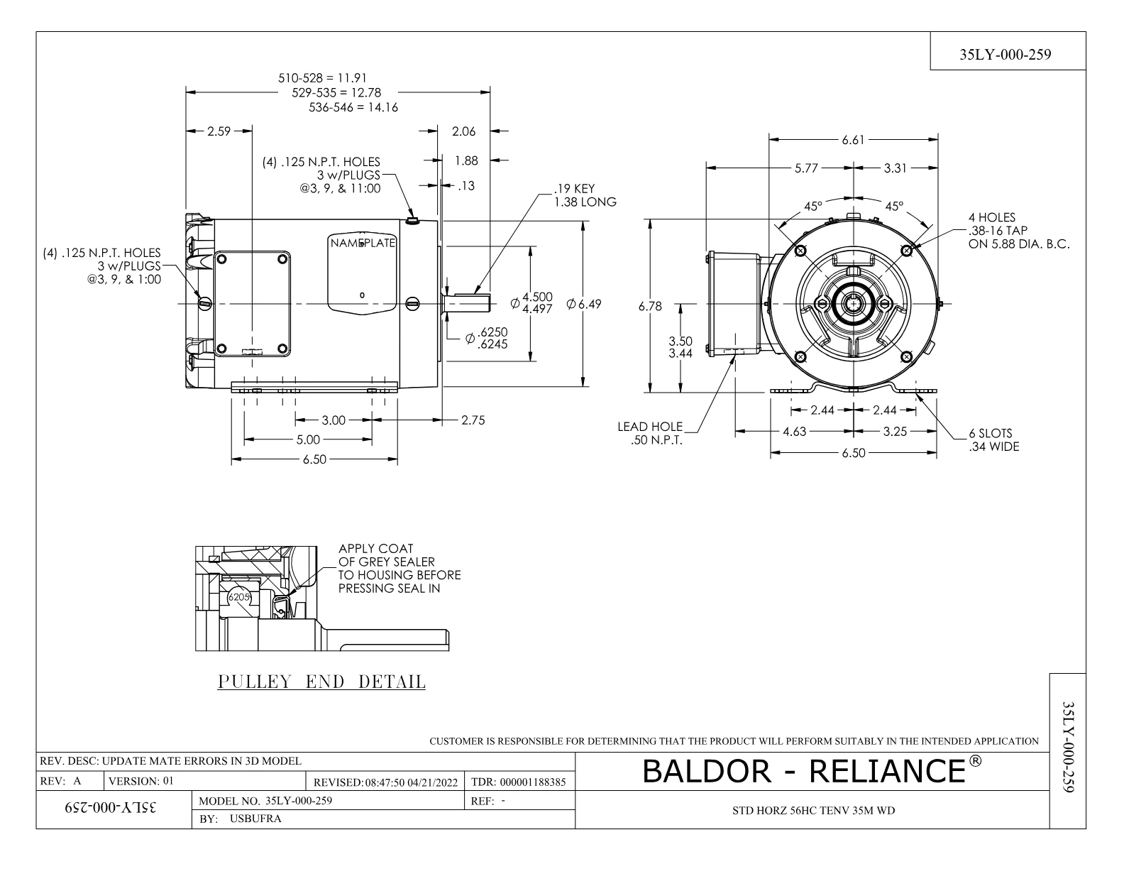 Baldor CWDM3537-H