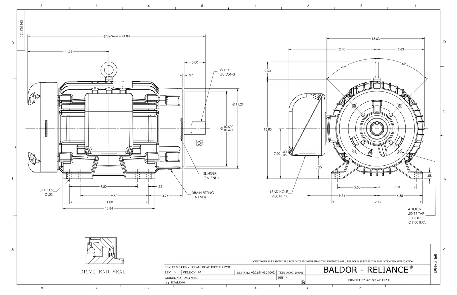 Baldor CEWDM4107T