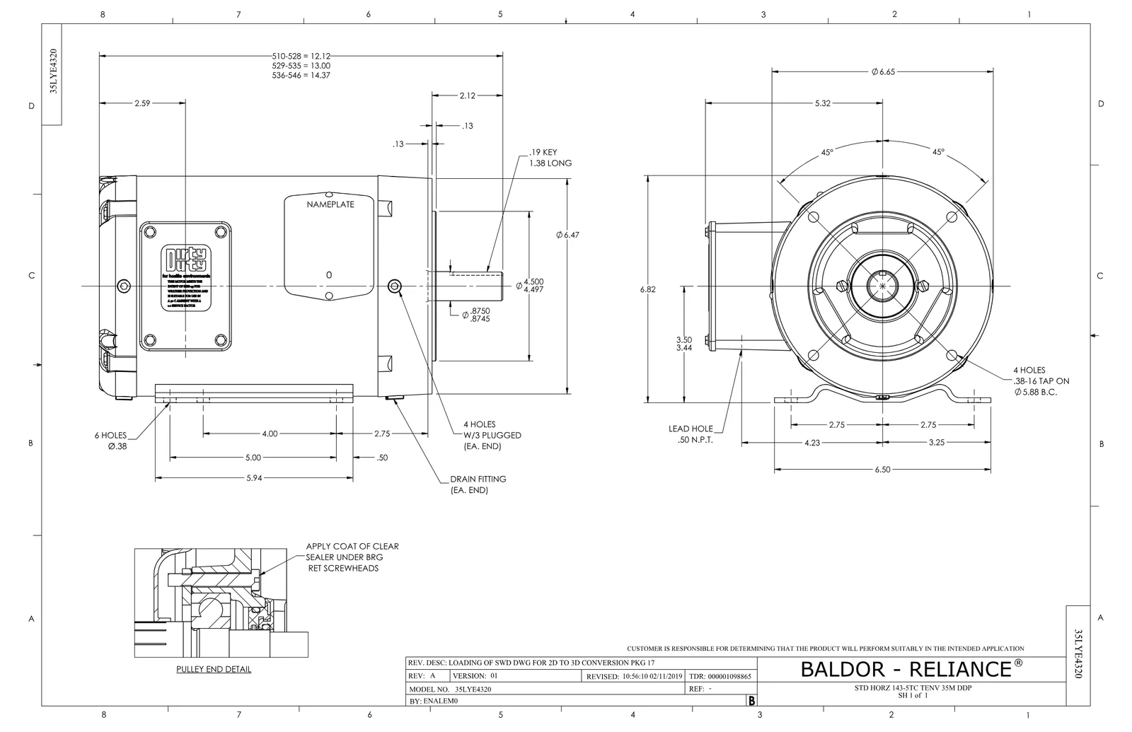 Baldor CNEDM3554T