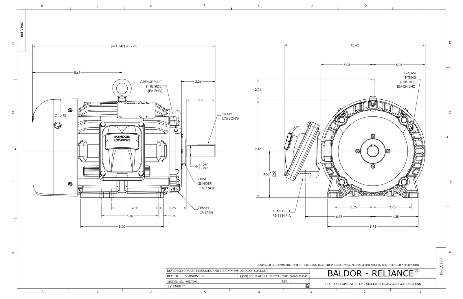 Baldor CPX18546T