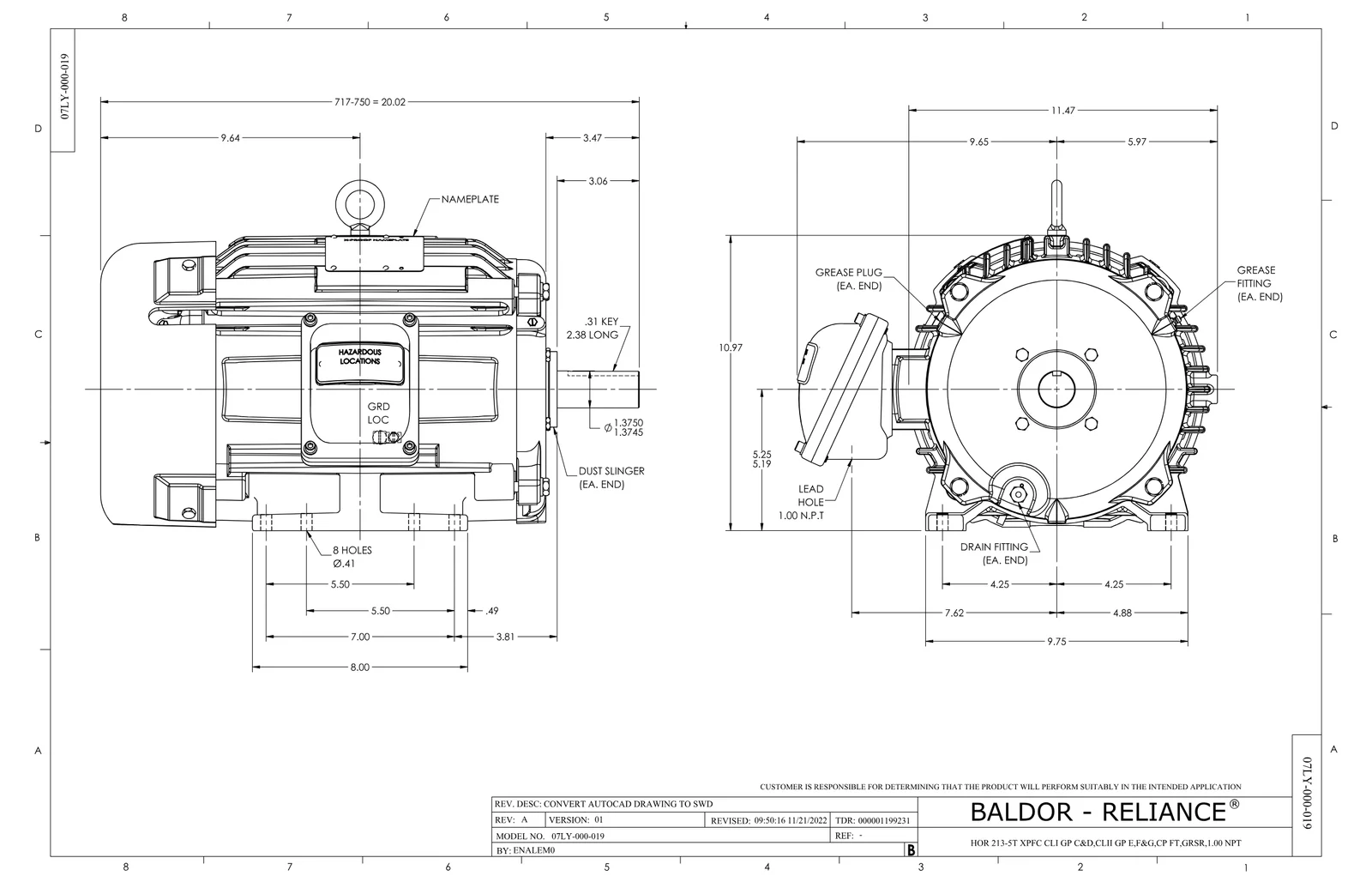 Baldor CPX21146T