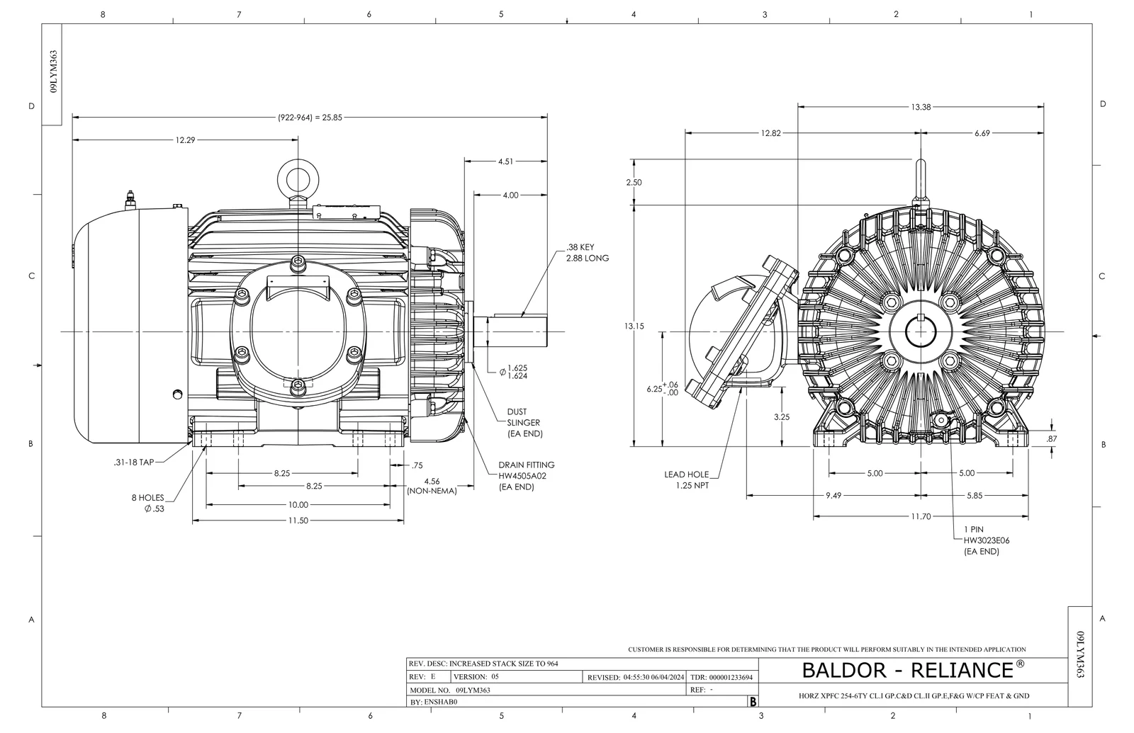 Baldor CPX251546T