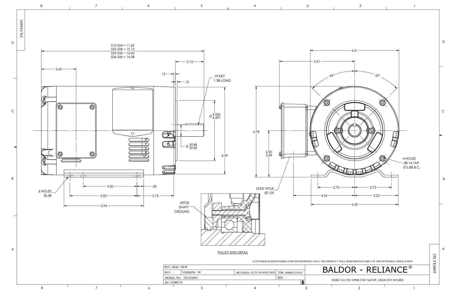 Baldor CSPM3156T-G