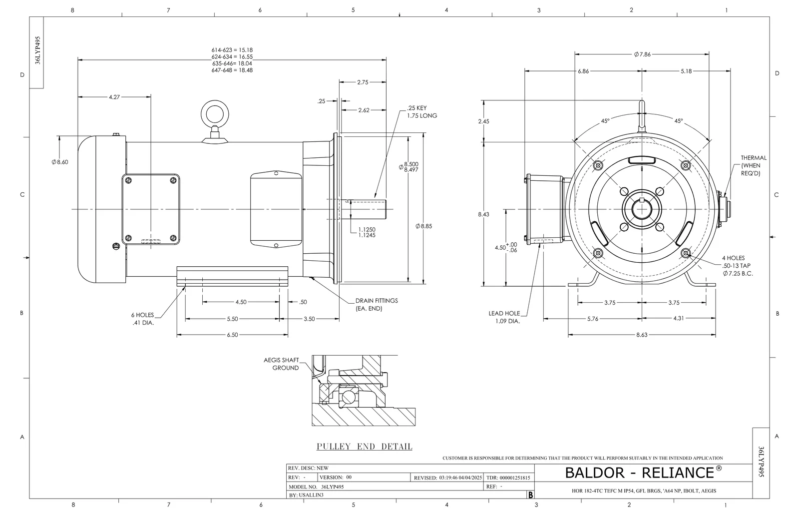 Baldor CSPM3610T-G