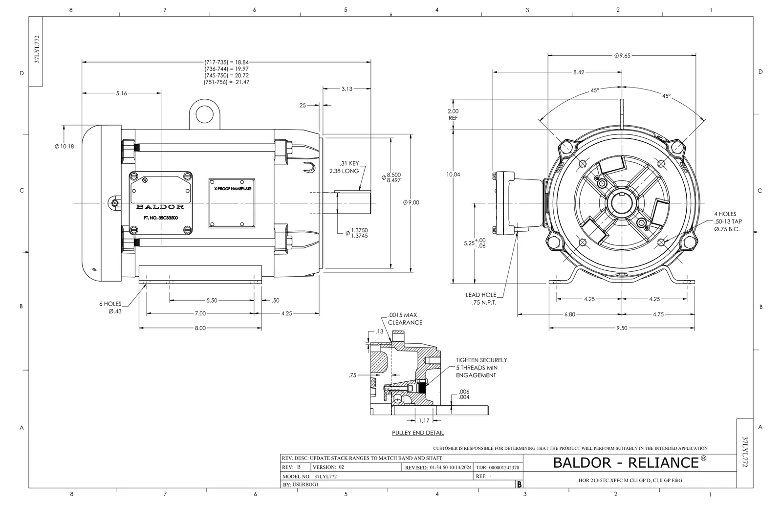 Baldor CXM21142T