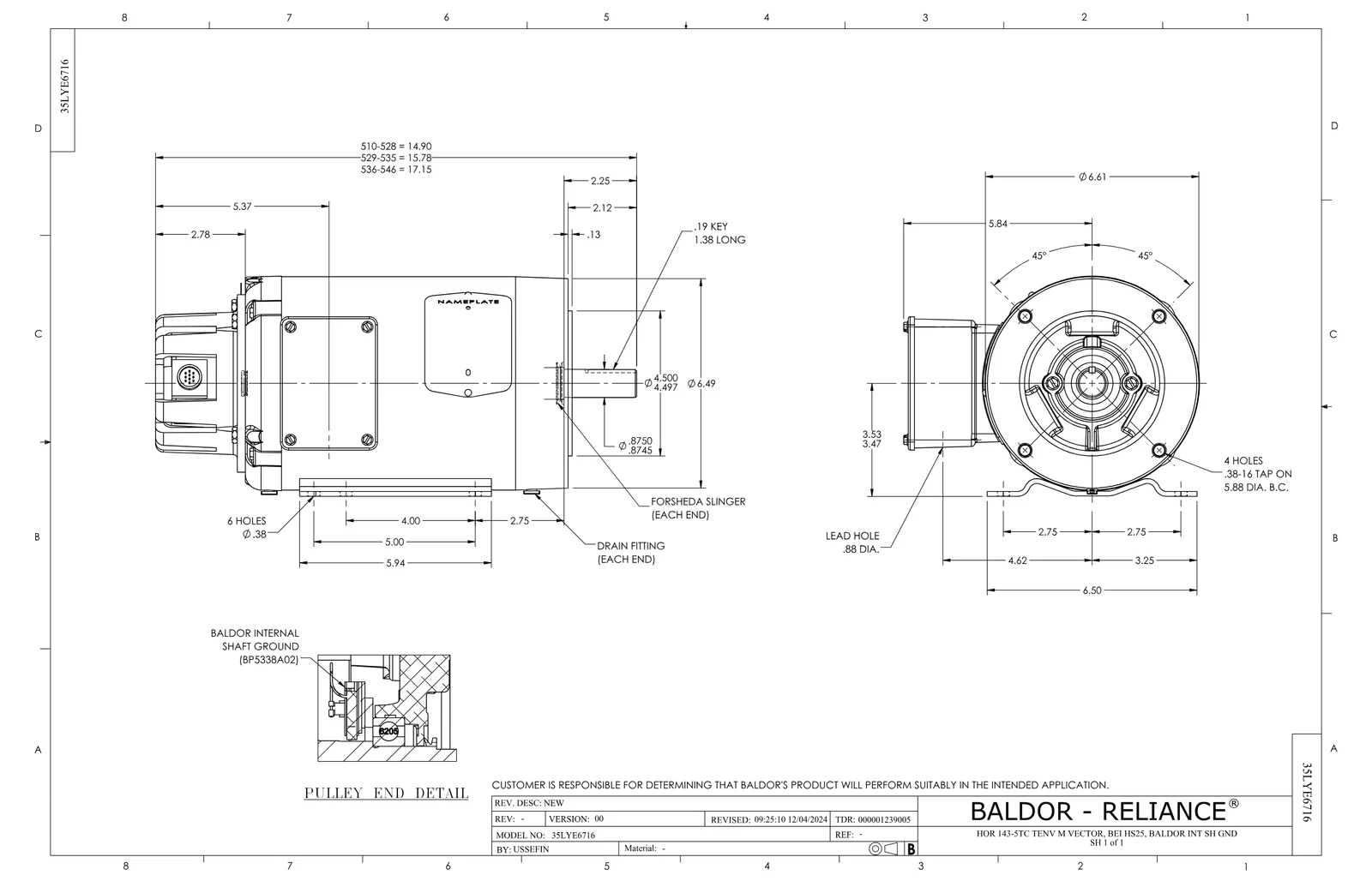 Baldor CZDNM3556T