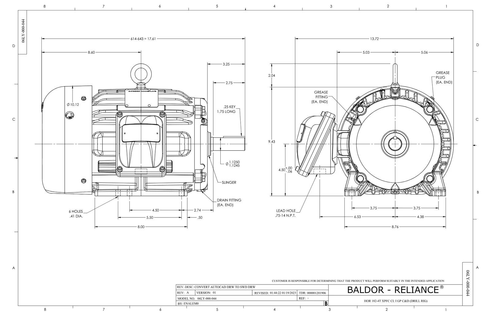 Baldor DRX18344T