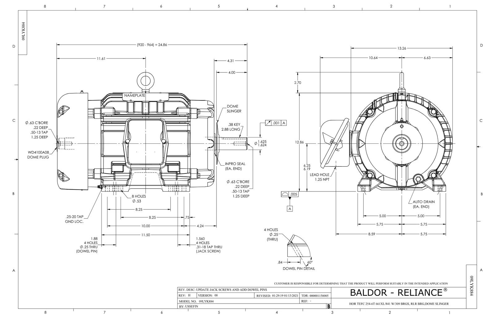 Baldor ECP62333TR-4
