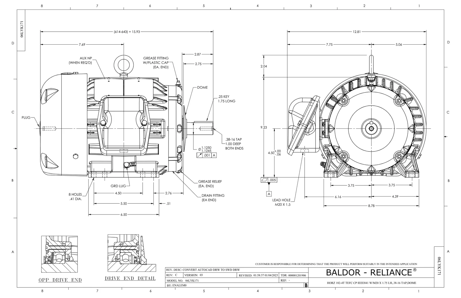 Baldor ECP63665T-4