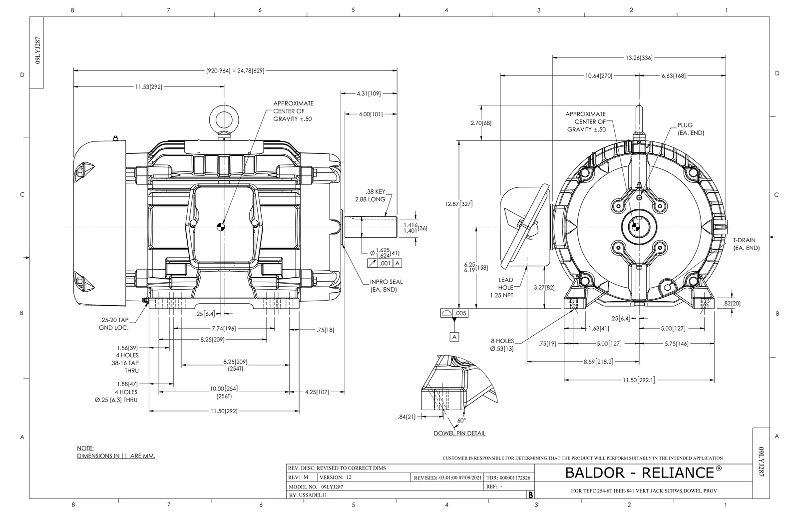 Baldor ECP82276T-4