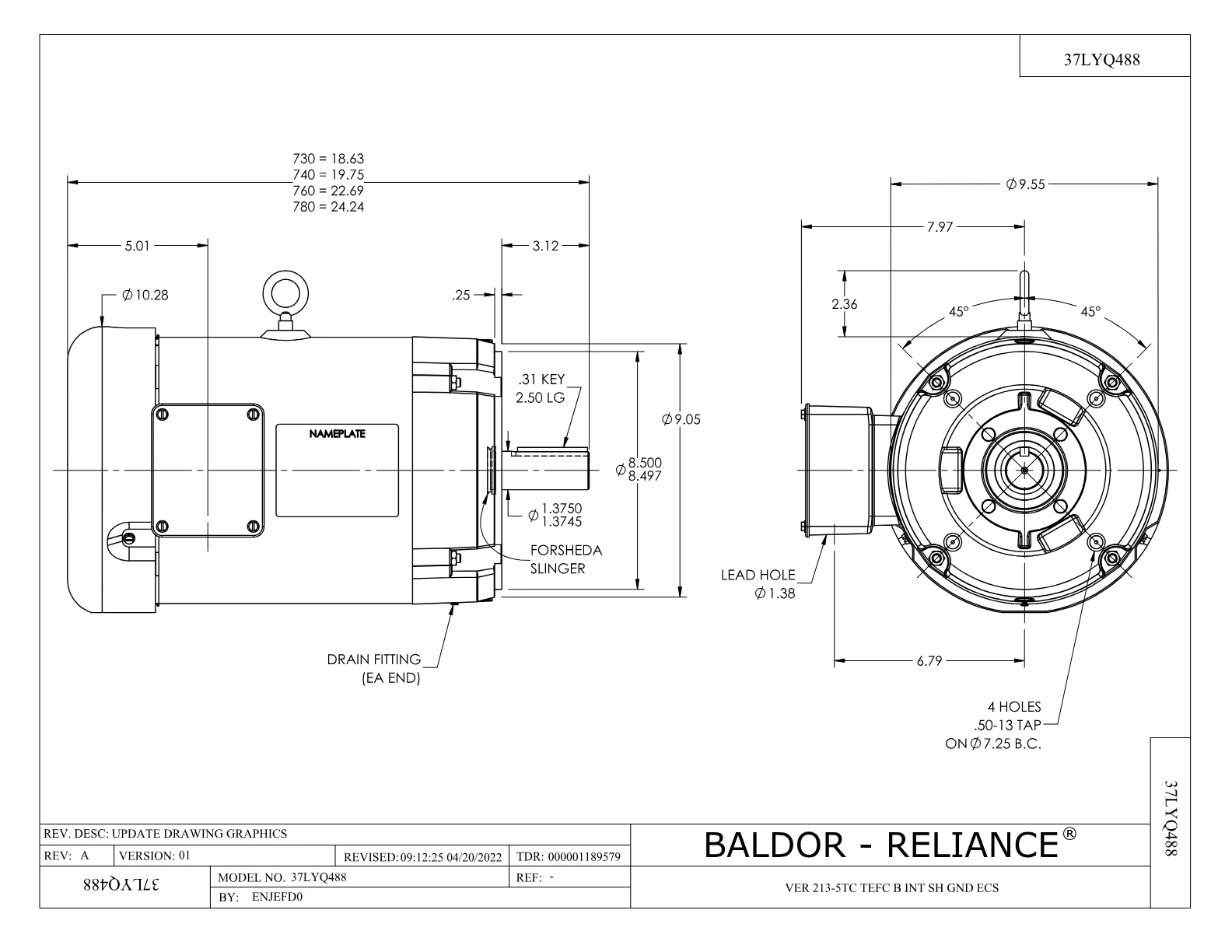 Baldor ECS101M4H20FC4