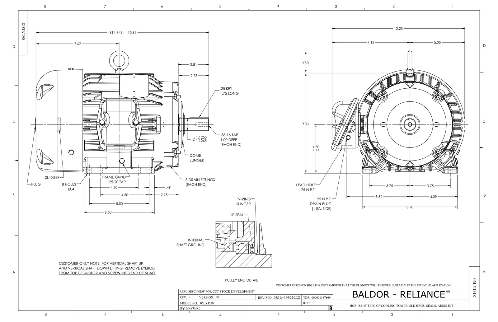 Baldor ECTM3665T-G