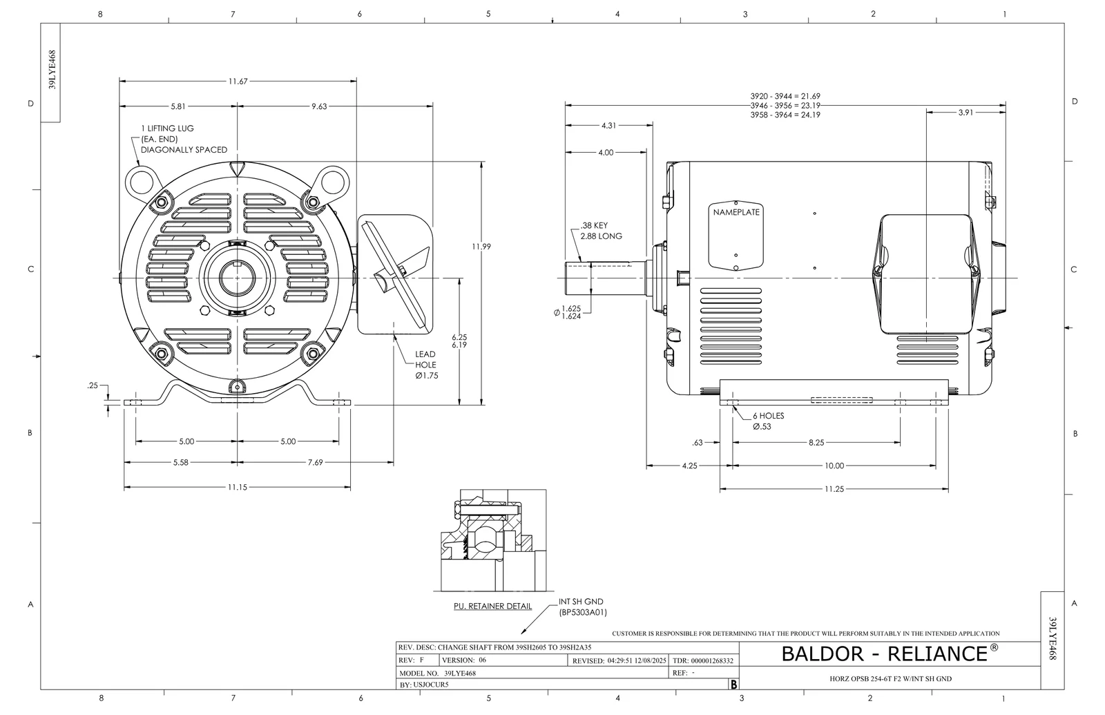 Baldor EFM2515T-G
