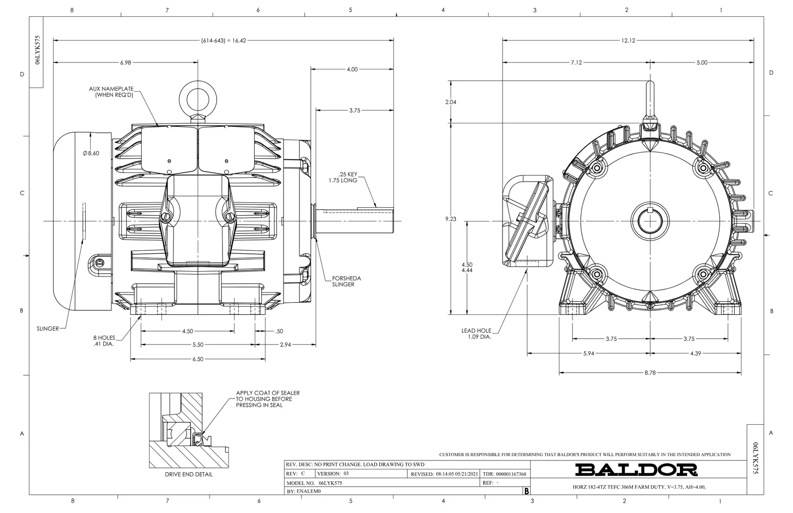 Baldor EGDM3661T