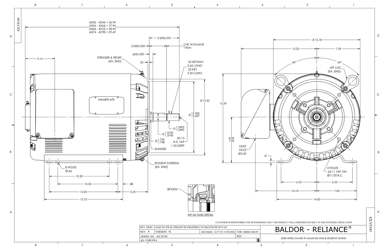 Baldor EJMM2543T-G