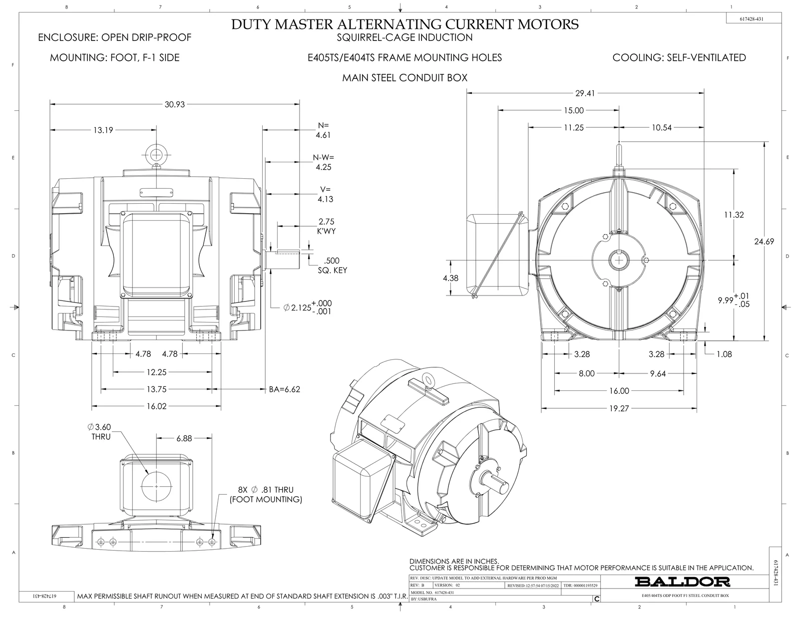 Baldor EM251152T-4