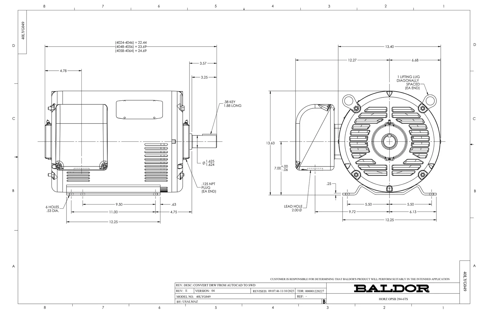Baldor EM2534T-8