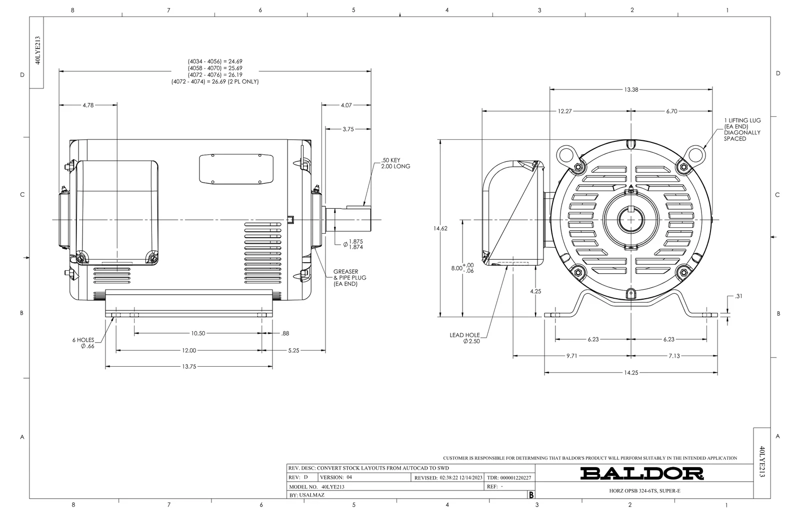 Baldor EM2542T-8