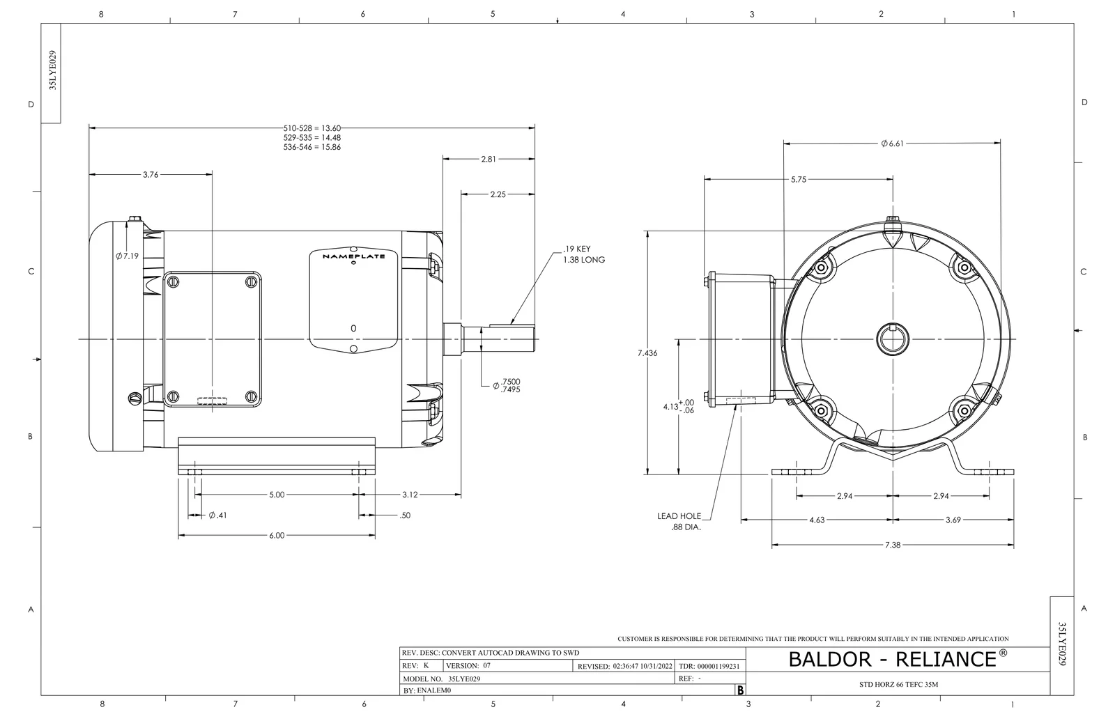 Baldor EM3566