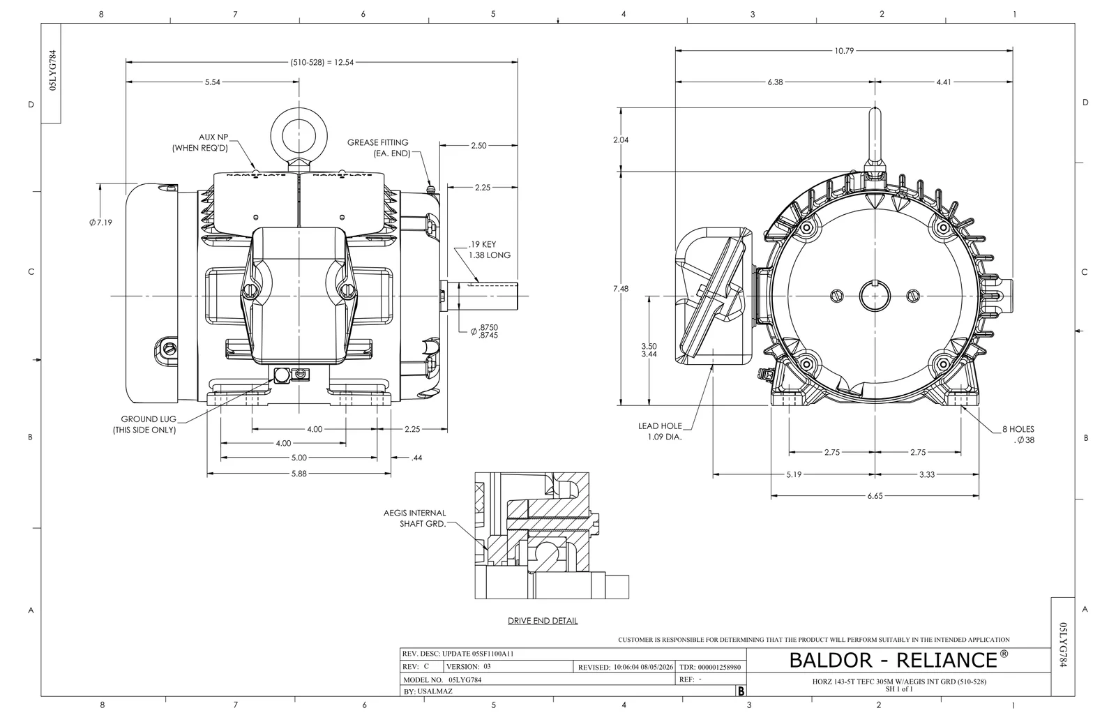 Baldor EM3582T-G