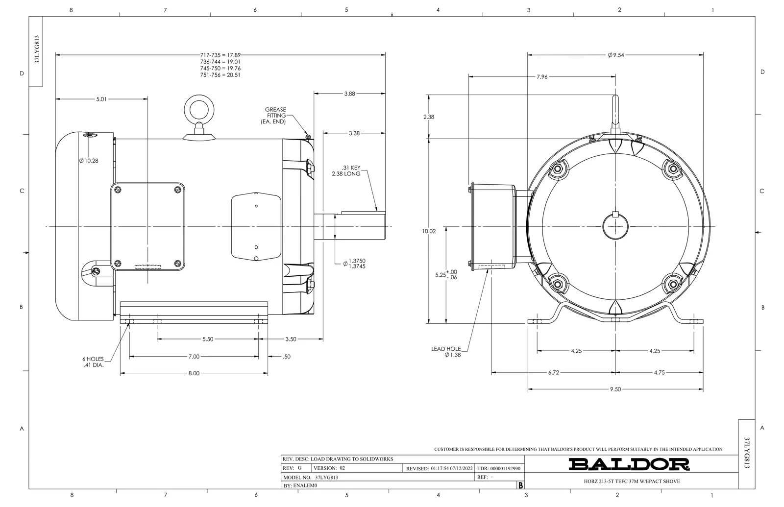 Baldor EM3705T