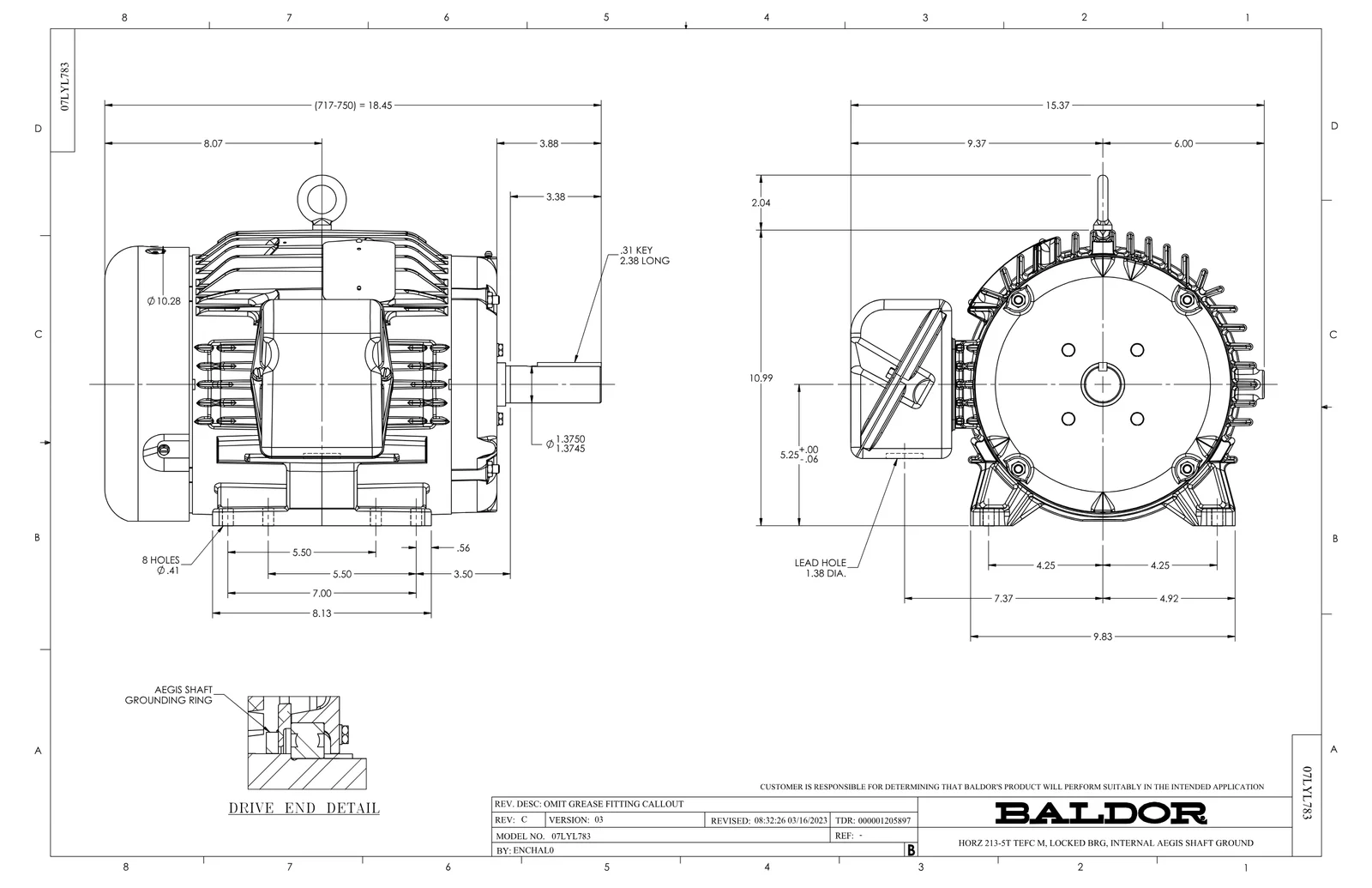 Baldor EM3768T-G