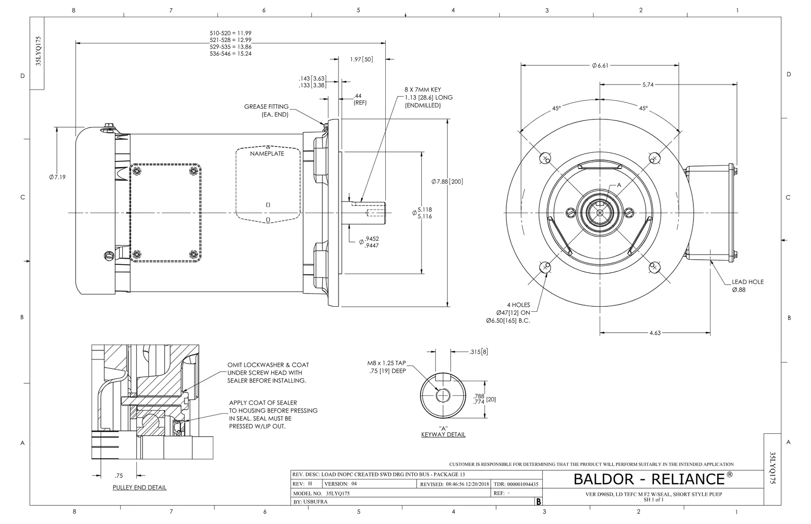 Baldor EMVM3554D