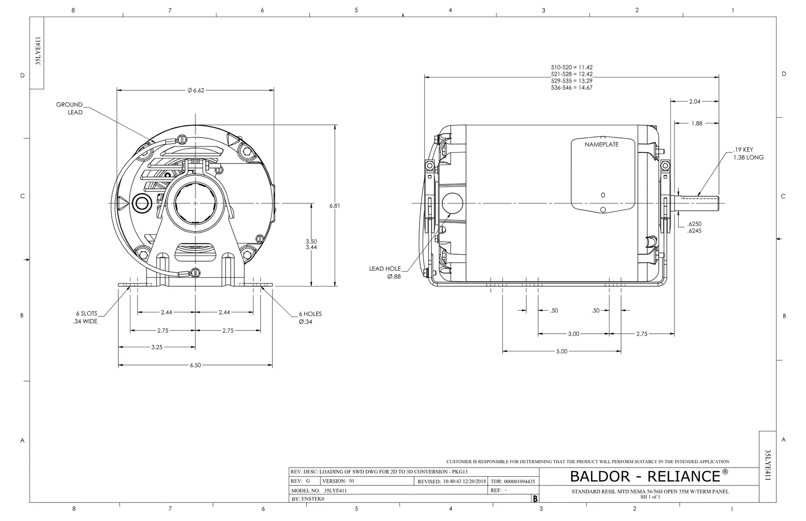 Baldor ERM3112
