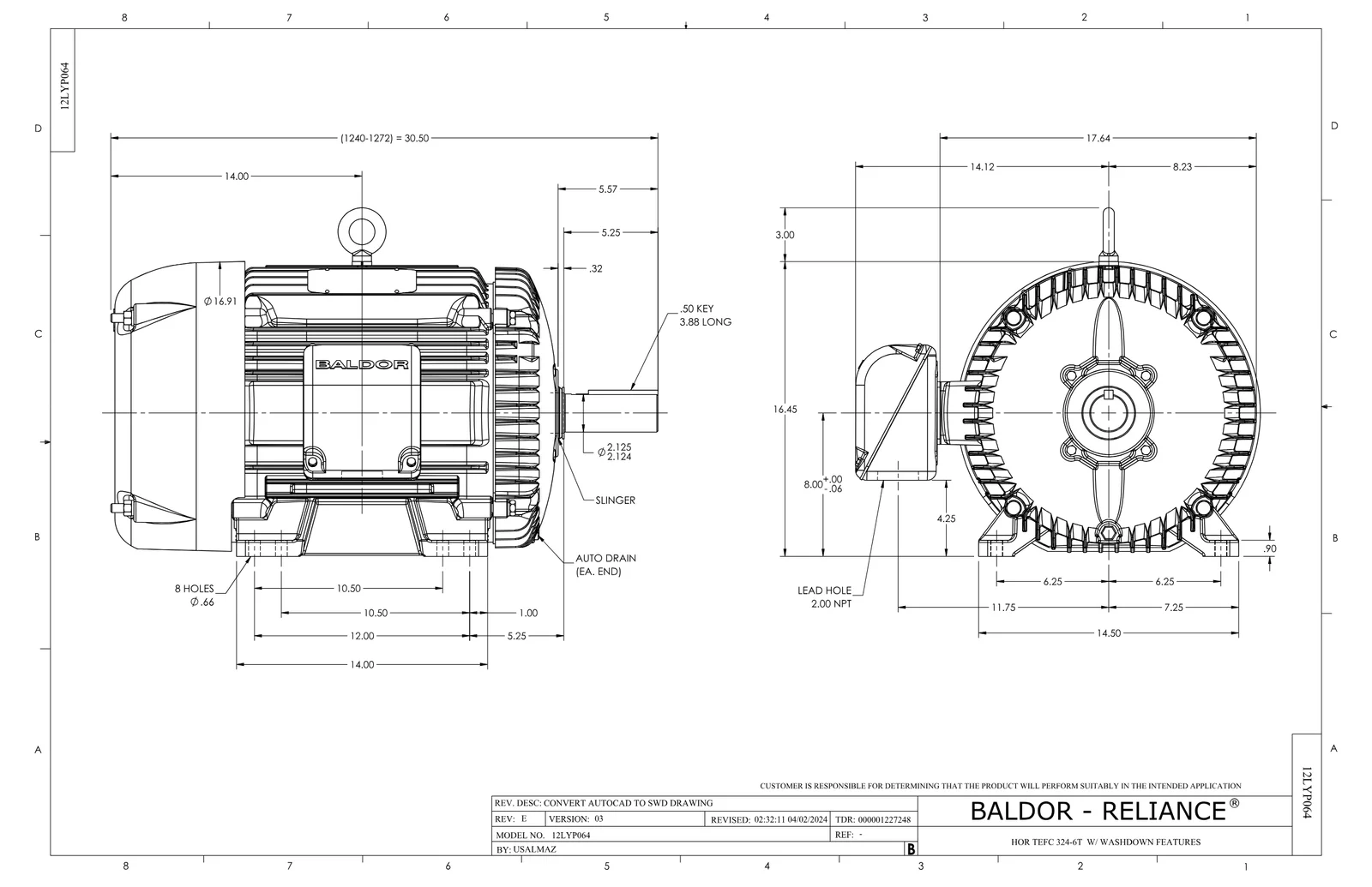 Baldor EWDM4117T