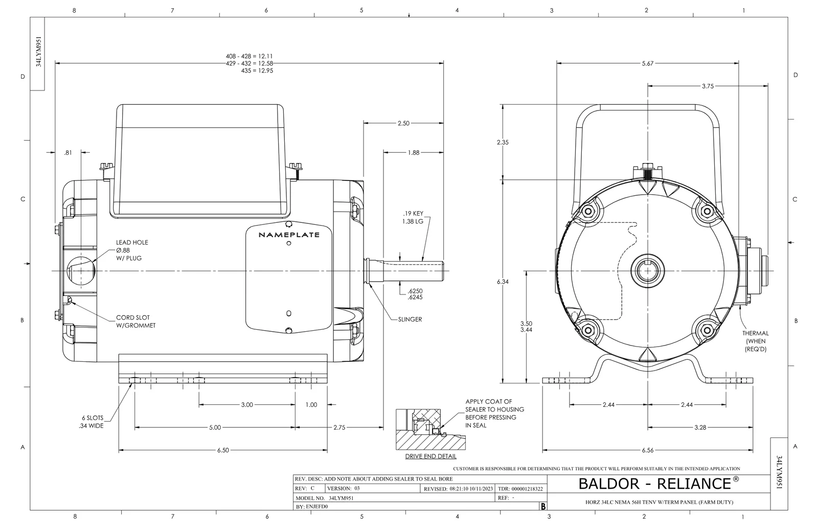 Baldor FDAOL3504A