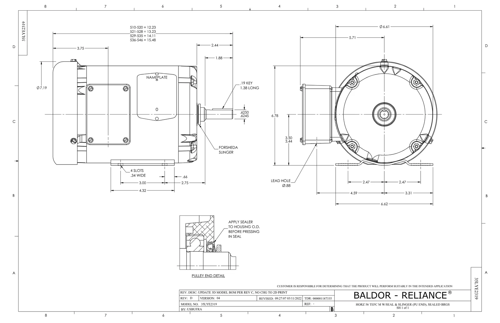 Baldor FDEM3554