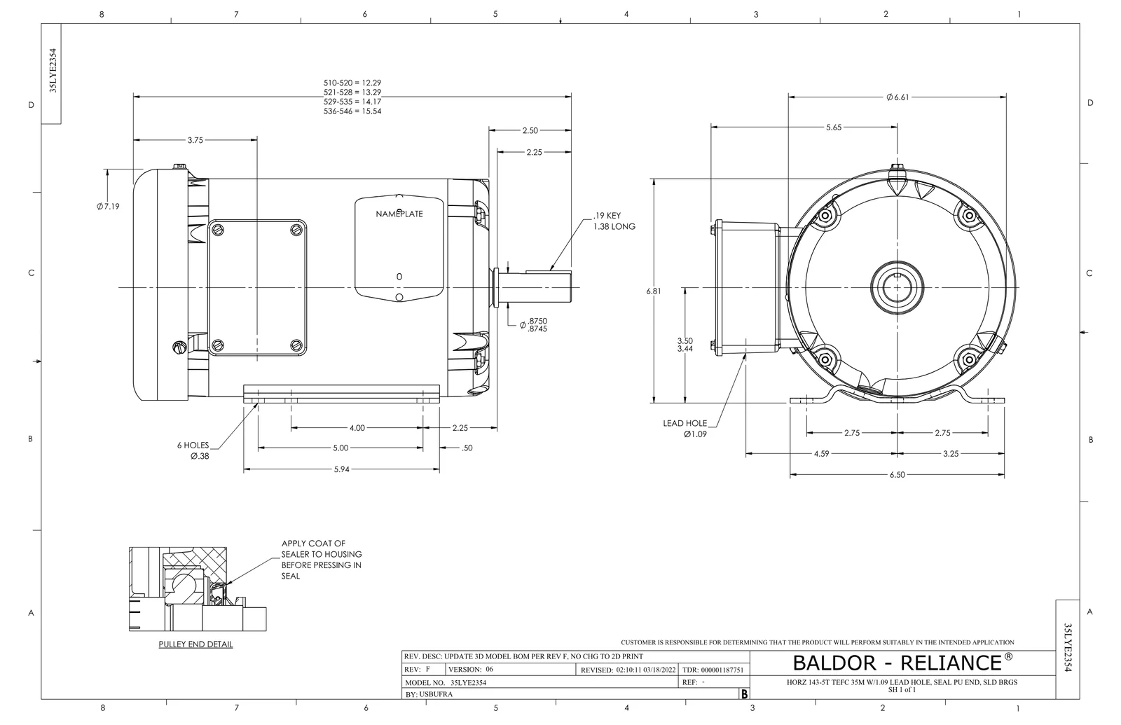 Baldor FDEM3546T-5