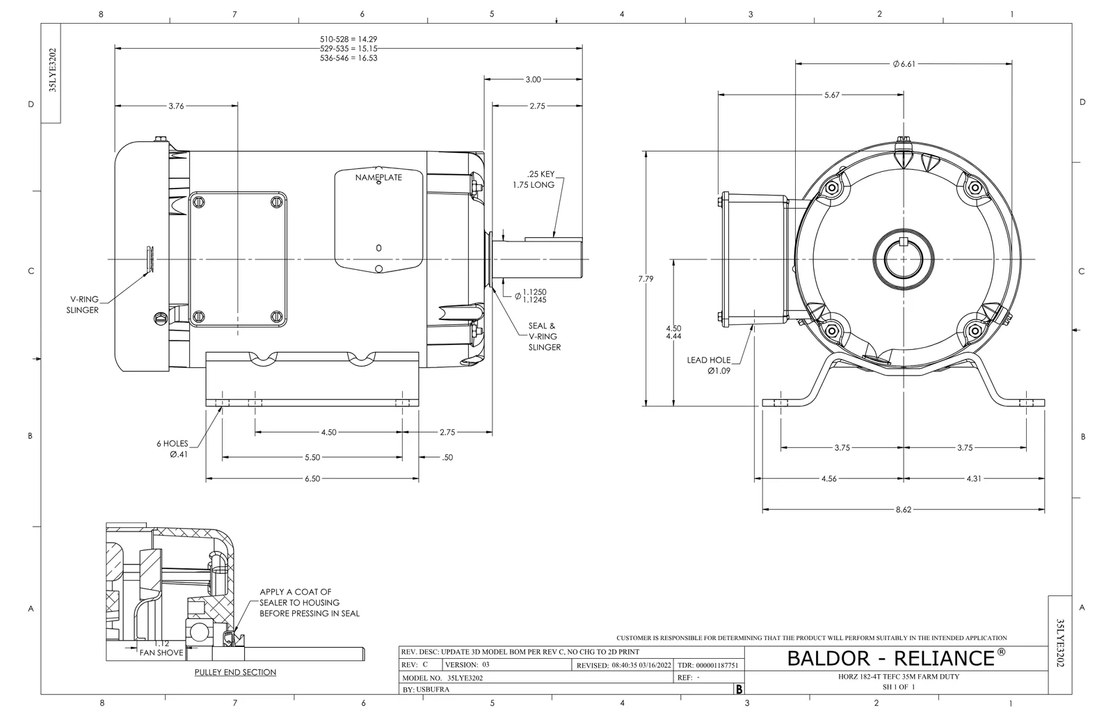 Baldor FDEM3610T