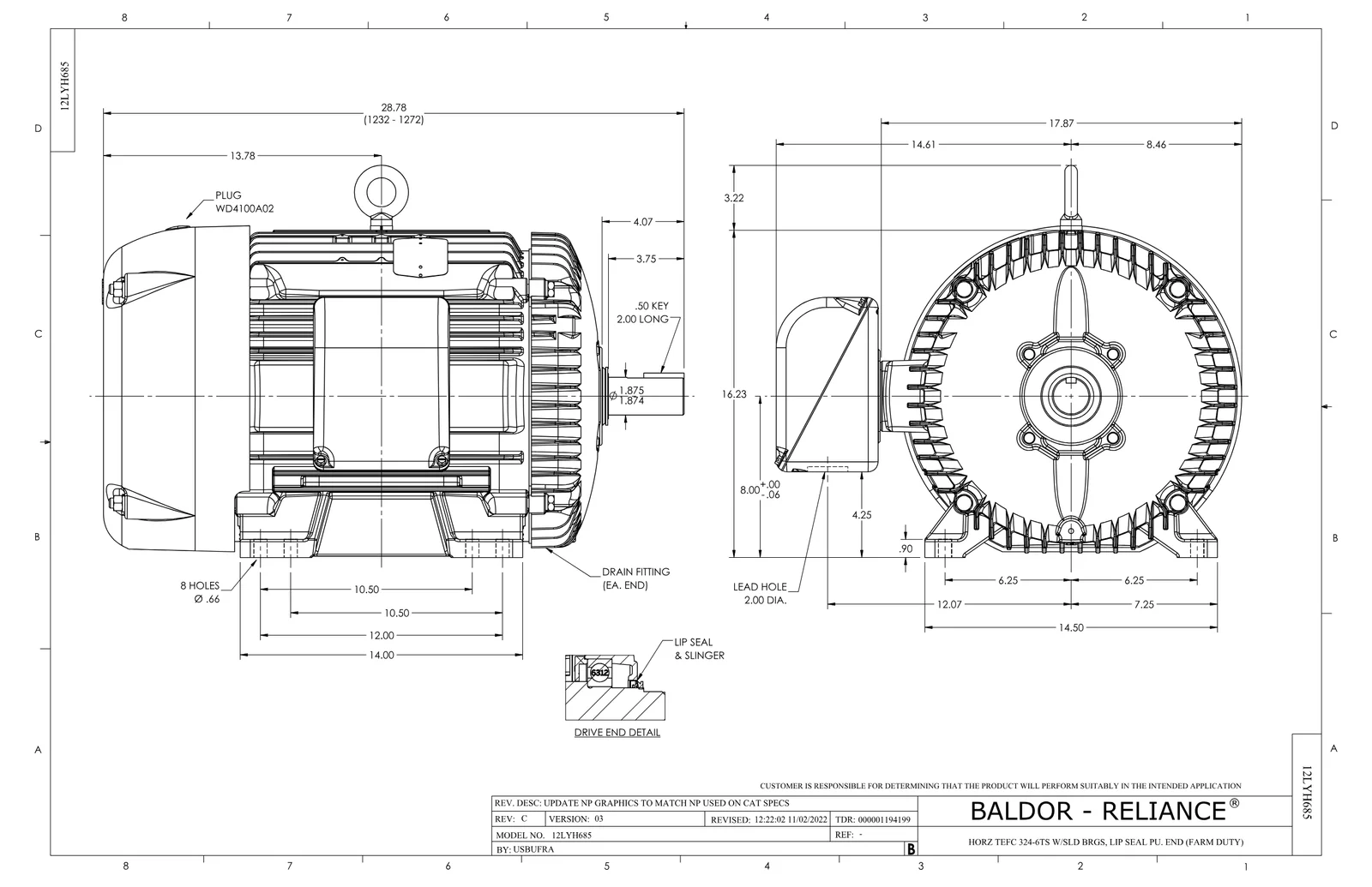 Baldor FDEM4114T-5