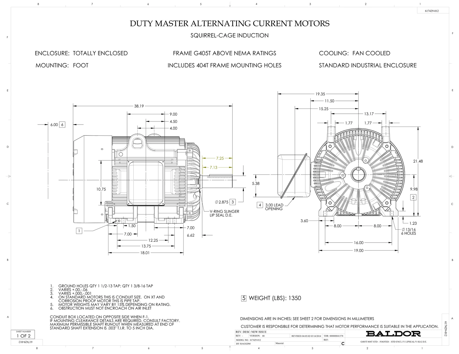 Baldor FDEM4400T-5