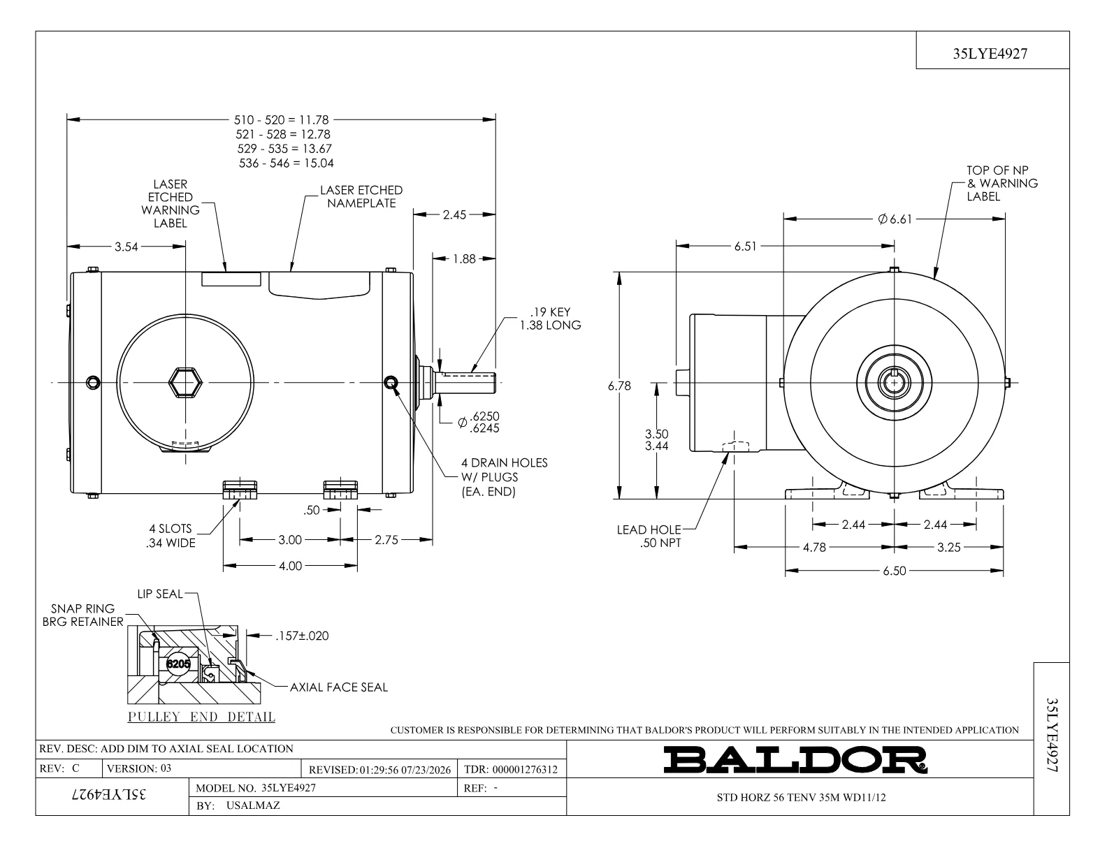 Baldor FSWDM3542-E