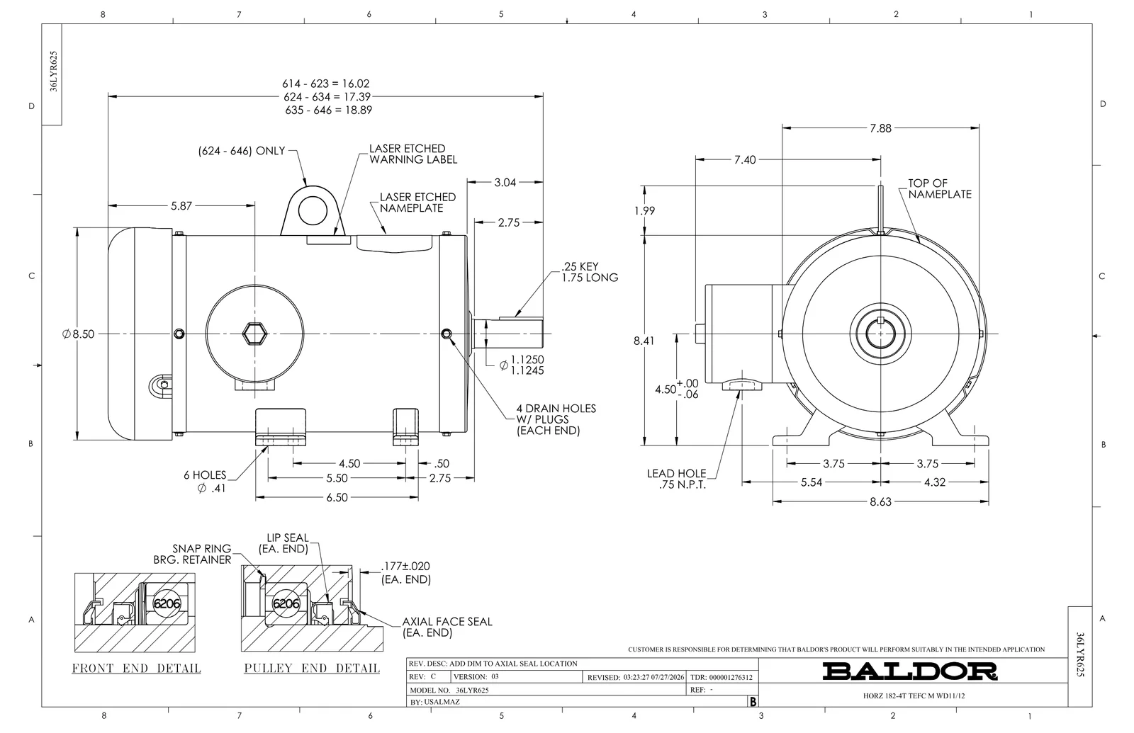 Baldor FSWDM3611T-E