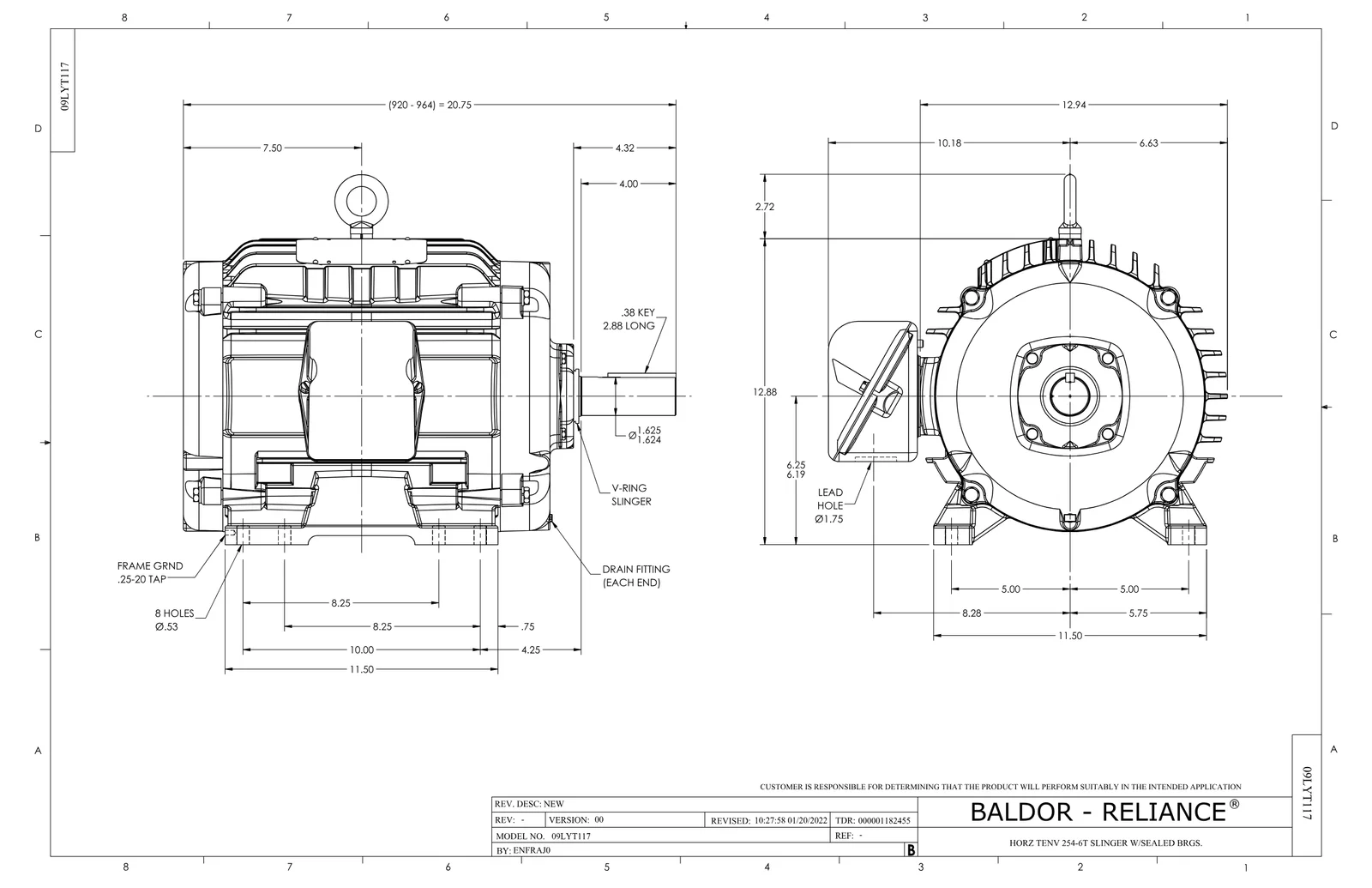 Baldor HBAO2334T