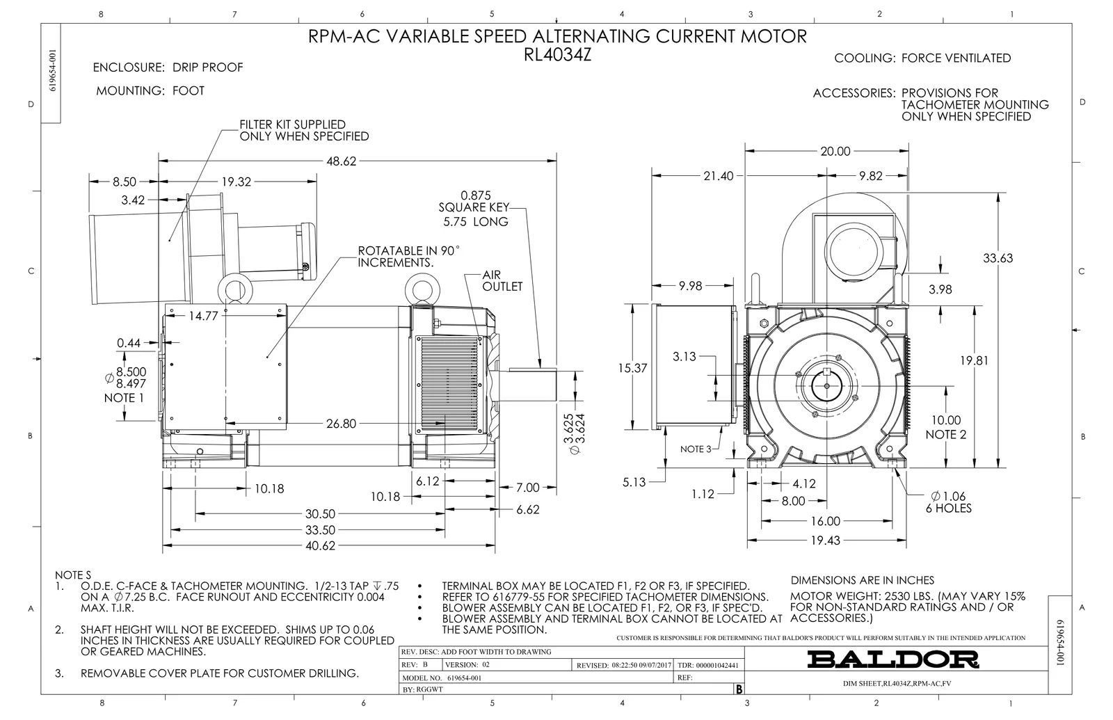 Baldor IDDRPM405004R2ED
