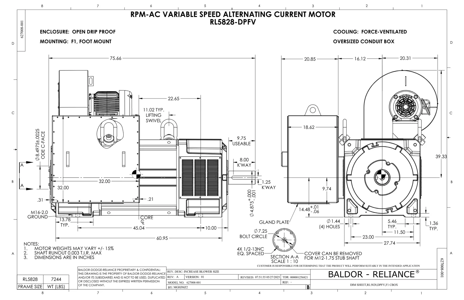 Baldor IDDRPM5818004