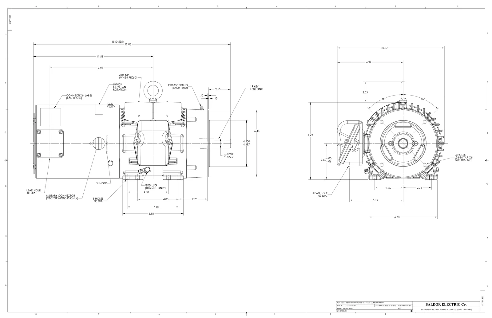 Baldor ZDM3581T-5